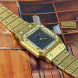 Cartier - Santos Carée/ Massif Ferrite - ca. 1980