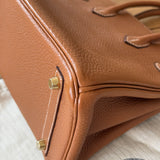Hermés - Birkin Bag - 2014 - Gold Togo Leder - Gold Hardware