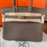 Hermés - Birkin Bag 30 - 2023 - Etoupe - Gold Hardware